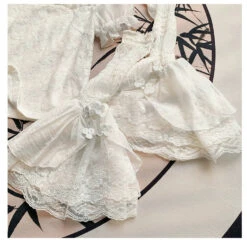 Lace Floral Blouse With Detachable Sleeves -LOLITA Shop O1CN01D3gA0u2CZ6MDR8svW 2528448487