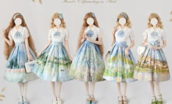 A Total Of 15 Skirts With Monet Paintings -LOLITA Shop O1CN01DEwLg32IENxT5zSWl 482929254
