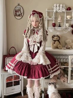 Rose Pattern Cotton Jacquard Princess Sleeve Blouse -LOLITA Shop O1CN01DGYoZf1ro7PZmTggM 22186456