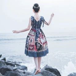 Brave Journey 2 Shoulder Ribbon Jumper Skirt -LOLITA Shop O1CN01DbU7En1Lj0vRtjCWi 546141334