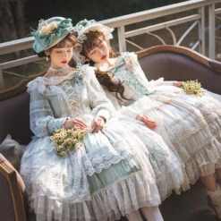 [Pre-order] Bell Orchid Flower Embroidery Open Skirt Elegant Dress -LOLITA Shop O1CN01DlS3cM2GOLJ5XkQaJ 57119005