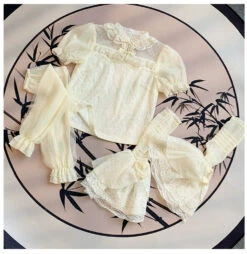 Lace Floral Blouse With Detachable Sleeves -LOLITA Shop O1CN01ElrO6x2CZ6MBAqXFQ 2528448487 66c8f88b cee3 4872 87ac 4815358c3c35