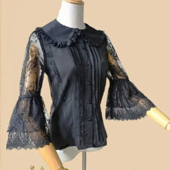 Tower Of Dawn Lace Sleeve Blouse