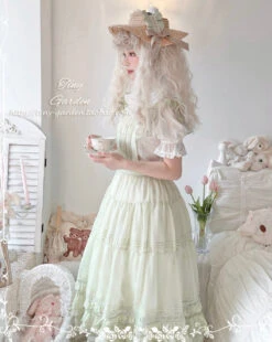 [Outlet] French Girly 2way Apron Skirt [with Flared Sleeves] -LOLITA Shop O1CN01ExtVup1FteZSjKJJ7 32520545