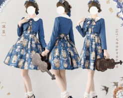 Eternal Echo Classic Dress And Jacket Setup With Headband -LOLITA Shop O1CN01F6gJZF2IEO0mOAA2x 482929254