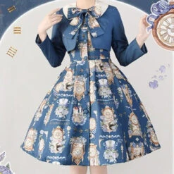 Eternal Echo Classic Dress And Jacket Setup With Headband -LOLITA Shop O1CN01F6gJZF2IEO0mOAA2x 482929254 1