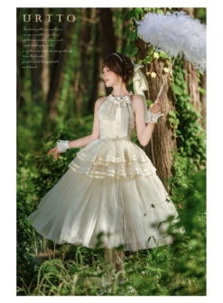 [Pre-orders Available Until 7/8] Moonlight Dance Halter Neck Dress -LOLITA Shop O1CN01F6joXx1h1RAlWyIfS 3017094217
