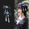 Chinese Headdress With Shimmering Camellia Ribbon And Tassel -LOLITA Shop O1CN01F8nLEF1wCAQGNno4q 83566271