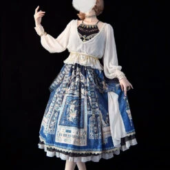 [Pre-order] Twilight Egyptian Lolita Side Chiffon Skirt -LOLITA Shop O1CN01FG2uUX2GOLGi6exnx 57119005