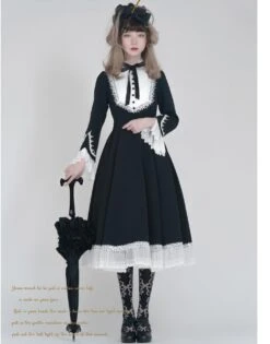 Freya's Fall Classical Lace Sleeve Dress -LOLITA Shop O1CN01FROJhz1HHIdOnlmZ7 2866810732 1