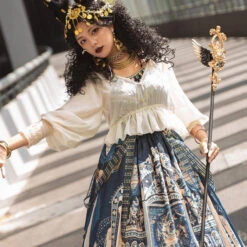 [Pre-order] Twilight Egyptian Lolita V-neck Blouse With Camisole -LOLITA Shop O1CN01FRnNTG2GOLGZx7OeX 57119005 1