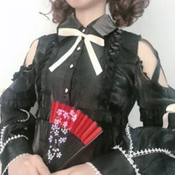 Shoulder Open Ribbon Blouse -LOLITA Shop O1CN01FVaCRy26Rs3OiCGvl 1673487659