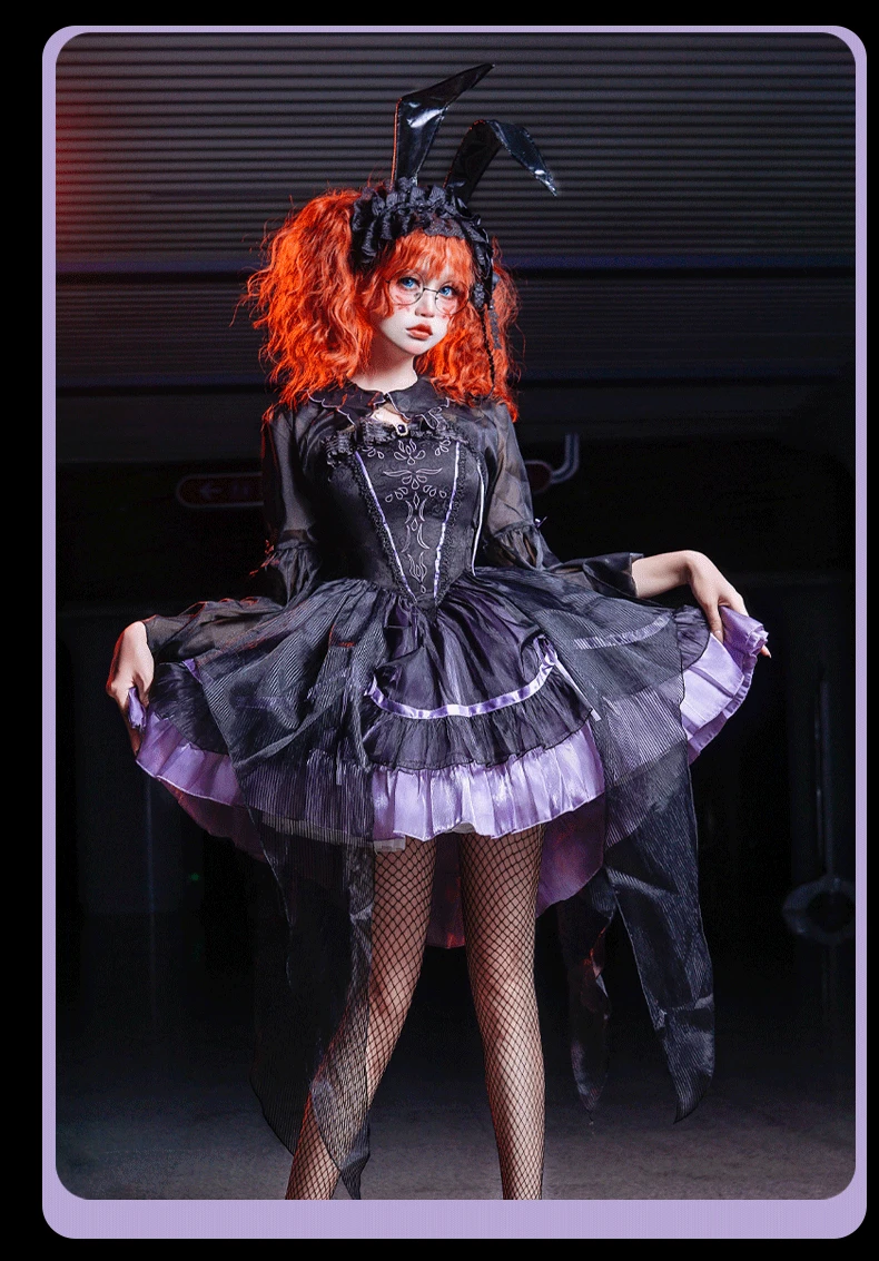 Black Devil Tulle Frill Jumper Skirt 6 Black Devil Tulle Frill Jumper Skirt - Image 4