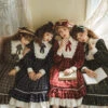 [Pre-order] British Classical Lolita Warm Check Dress