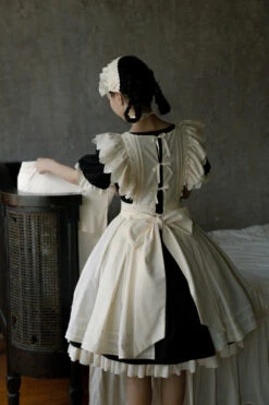 The Sound Of A Bell Maid-style Sleeved Dress Set, Short Length -LOLITA Shop O1CN01FgnR2v1eJLkXaiE0U 2214425933850