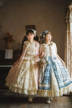 [Pre-orders Available Until 2/19] Cat Rose Tea Party Front-opening Ruffle Skirt, Plain Type -LOLITA Shop O1CN01FntwH22GOLbGUo2tn 57119005