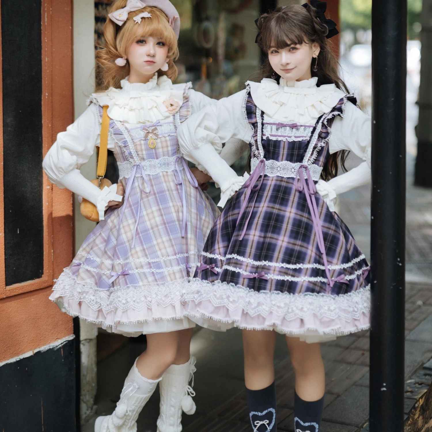 Endless Summer Madras Check High Waist Jumper Skirt 3 Endless Summer Madras Check High Waist Jumper Skirt