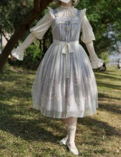 Mou [Sale Period Ended] Romantic Memories Jumper Skirt With Veil -LOLITA Shop O1CN01G0W3ZC1aBKMmlbh4S 262783291