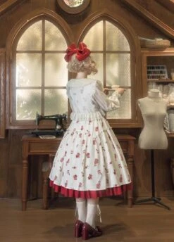 Rose Garden Ruffle And Ribbon Short Long Sleeve Cardigan -LOLITA Shop O1CN01GFLKGO2CZ6MhNskvm 2528448487