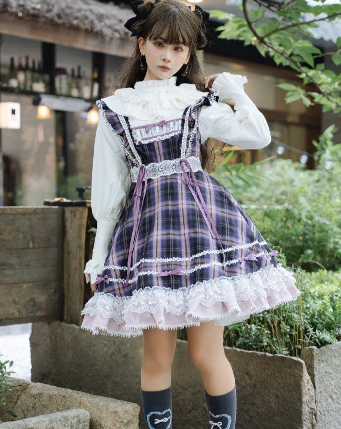 Endless Summer Madras Check High Waist Jumper Skirt 9 Endless Summer Madras Check High Waist Jumper Skirt - Image 7