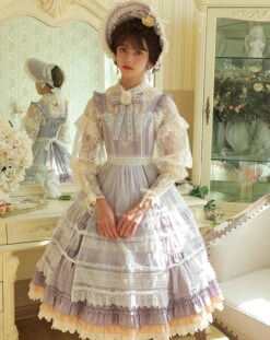 [Reservation Sale] Classical Jumper Skirt With Veil Overskirt -LOLITA Shop O1CN01GSkUg728AaJw9Kdto 1790657892
