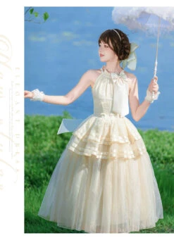 [Pre-orders Available Until 7/8] Moonlight Dance Halter Neck Dress -LOLITA Shop O1CN01Gm31rv1h1RAkcoyJo 3017094217