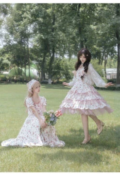 Love Bear Tulle Frill Jumper Skirt 20 Love Bear Tulle Frill Jumper Skirt -LOLITA Shop O1CN01H02Dma2CZ6N1PunAR 2528448487