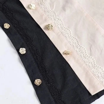 Cotton Blouse With Round Collar Ruffles 11 Cotton Blouse With Round Collar Ruffles - Image 9