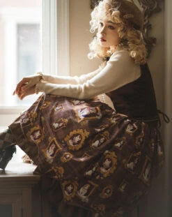 [Pre-order] Frame Cat And Checkered Layered Skirt -LOLITA Shop O1CN01HIJyTw2GOLIIP0OlM 57119005