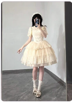Frill Lace Short Sleeve Blouse -LOLITA Shop O1CN01HSJKOr2CZ6NScSGnZ 2528448487 d3191231 10a0 4981 8a58 6b0a485a3bfc