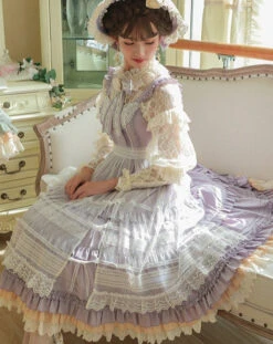 [Reservation Sale] Classical Jumper Skirt With Veil Overskirt -LOLITA Shop O1CN01Hb7IsE28AaJxlQlsC 1790657892