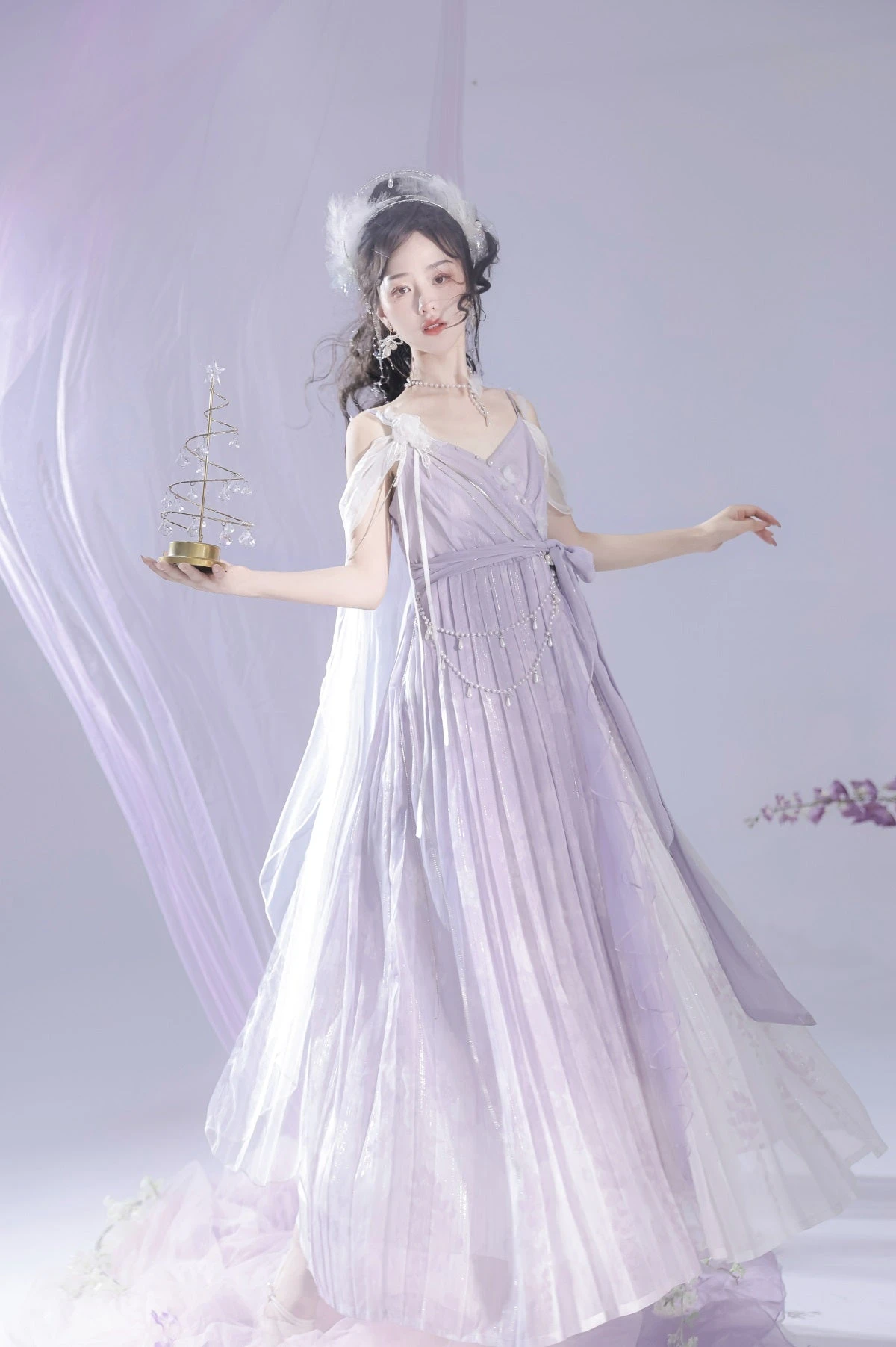 Mermaid Butterfly Purple Jumper Skirt 8 Mermaid Butterfly Purple Jumper Skirt - Image 6