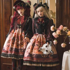 Kaikiya Korumadan Gothic Lolita High Waist Skirt 34 Kaikiya Korumadan Gothic Lolita High Waist Skirt -LOLITA Shop O1CN01II9xAP2GOLIruWWD1 57119005