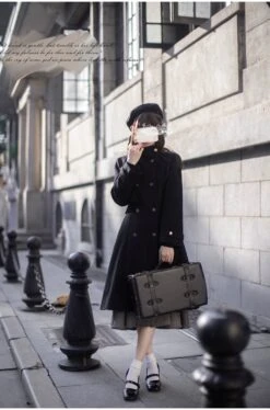 Classic Double Button Ribbon Coat 23 Classic Double Button Ribbon Coat -LOLITA Shop O1CN01IQY3Qn2JsWPOgEgqL 2312269477