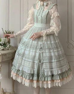 [Reservation Sale] Classical Jumper Skirt With Veil Overskirt -LOLITA Shop O1CN01IWVw1B28AaK889uiI 1790657892