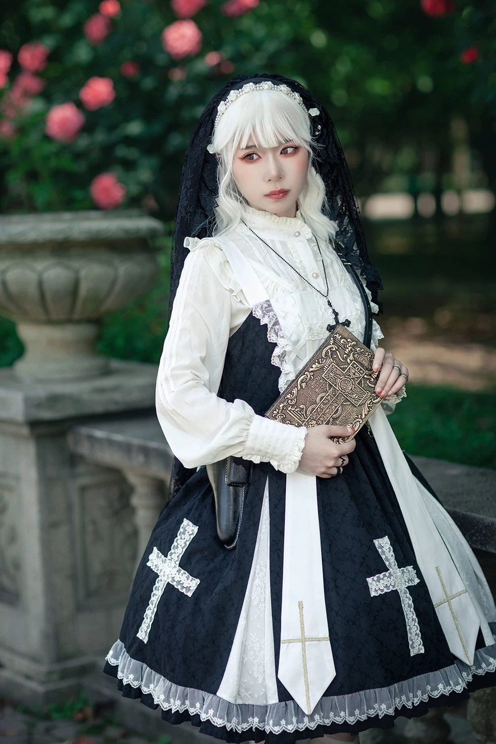 Breath Of The Sky Cross Motif Jumper Skirt 10 Breath Of The Sky Cross Motif Jumper Skirt - Image 8