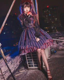 Punk Lolita British Striped Jumper Skirt -LOLITA Shop O1CN01J4RITA1WerCJ75XT1 11942814