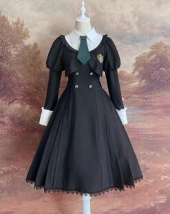 [Reservation Sale] School Uniform Style Fake Layered Dress -LOLITA Shop O1CN01J51Vpp28AaWIyRr3H 1790657892
