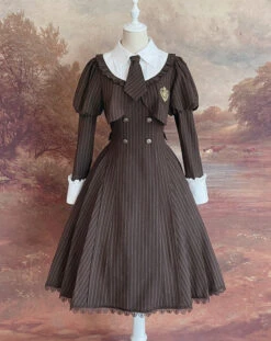 [Reservation Sale] School Uniform Style Fake Layered Dress -LOLITA Shop O1CN01JFcFMw28AaWKlfR1z 1790657892