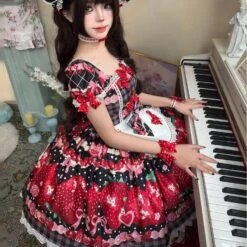 LOLITA [Pre-orders Available Until 3/16] Dream To Strawberry Print Dress -LOLITA Shop O1CN01JMYK8Q1QN6VxfgUWP 2610341963 1de093d8 42b9 4d33 aa4b 15fd10a02d7e