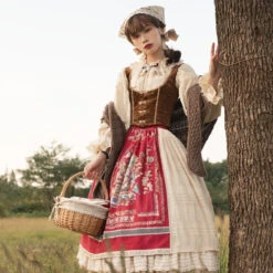 [Pre-order] Bavarian Girl Country-style Bone Vest -LOLITA Shop O1CN01JRgPhp2GOLCr1zrxt 57119005