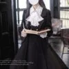 [Pre-order] British Style Double-breasted Black Coat -LOLITA Shop O1CN01JjO1vj2JsWX342m2h 2312269477