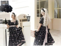 Roses Bouquet Square Neck High Waist Dress -LOLITA Shop O1CN01JoGMDy1oC9i7SNGUE 921575188 23885fe4 2812 4bbe b983 f425c71545e2