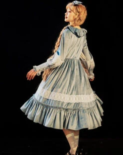 Evening Prayer Velvet Frill Neck Dress -LOLITA Shop O1CN01Jsg4Qw25h9hj6qgMf 2200541717557