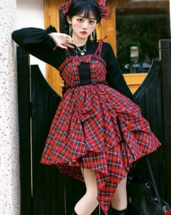 Punk Lolita Tartan Check Jumper Skirt 30 Punk Lolita Tartan Check Jumper Skirt -LOLITA Shop O1CN01KsSQvg1h1QvviNSow 3017094217