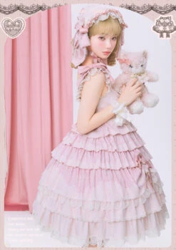 [Pre-orders Available Until 12/18] Lace Figure Tiered Jumper Skirt -LOLITA Shop O1CN01LFN7eF2CO6v78UAag 28129184