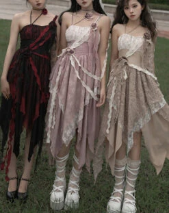 Elegant Gothic Irregular Hem Jumperskirt 27 Elegant Gothic Irregular Hem Jumperskirt -LOLITA Shop O1CN01Leudkn2CZ6C9J967r 2528448487
