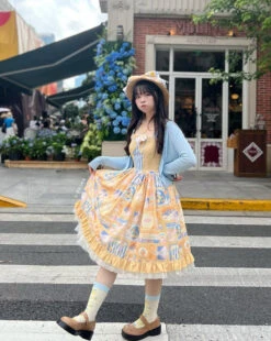 [Pre-order] Loquat And Lemon Jumper Skirt -LOLITA Shop O1CN01MC8L3t2GOLQoBNJ25 57119005