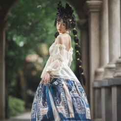 [Pre-order] Twilight Egyptian Lolita Halter Neck Blouse With Arm Sleeves -LOLITA Shop O1CN01MIoKvv2GOLGgbGWLG 57119005