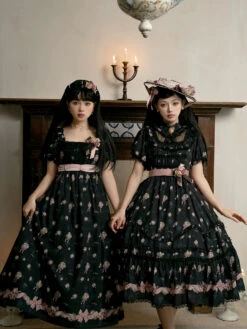 Roses Bouquet Square Neck High Waist Dress -LOLITA Shop O1CN01MyjlHe1oC9i6W97TY 921575188 32ed3fb8 71fc 45d9 874b 3a3c5b6f0fae